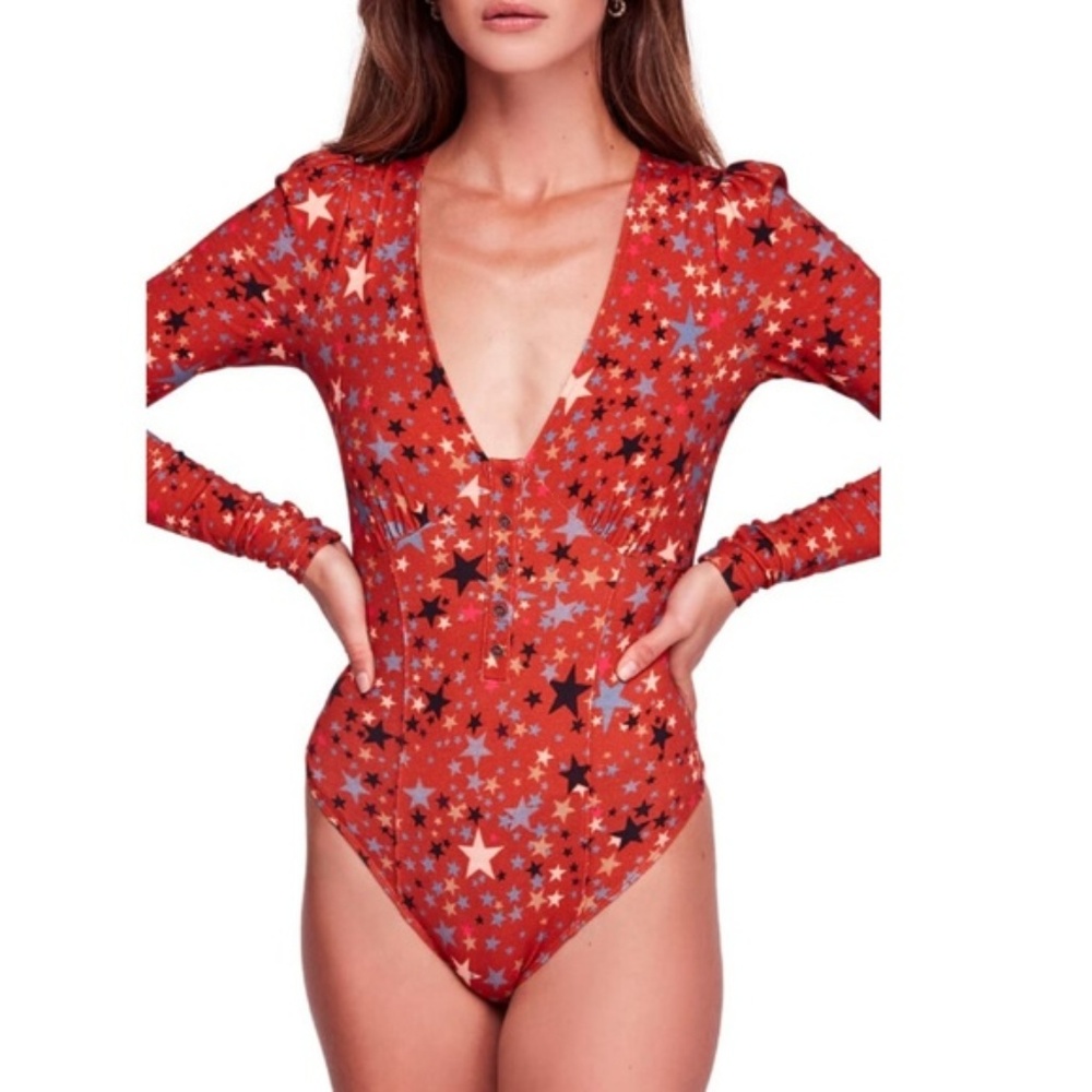 Free People Intimately Star Bodysuit Size S